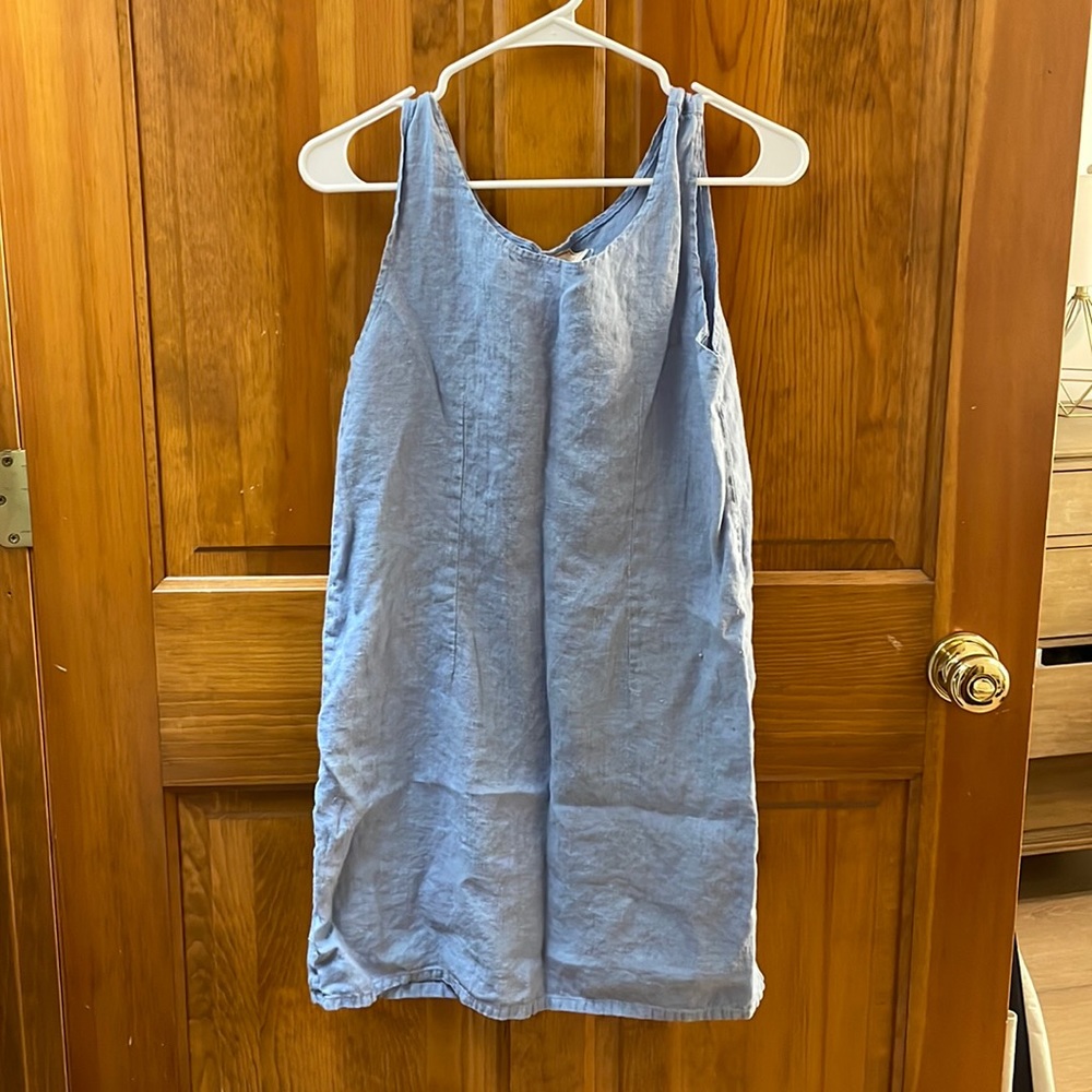 vintage 100% linen dress